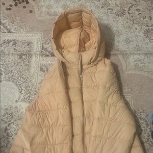 Falls Creek Women's Light Tan Puffer Jacket lite salmon pink